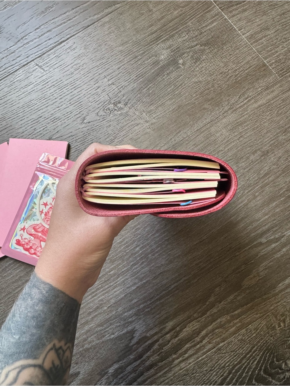 Strawberry Pink Notra Journal with full set up & customized. - Picture 12 of 13
